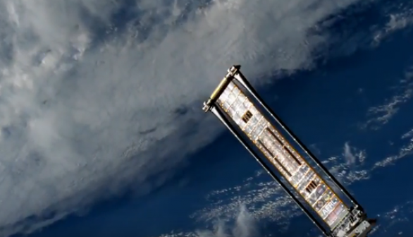 Roll-Out Solar Array Experiment (ROSA) Deploys on International Space Station