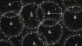 An artist's conception of the measurement scale of the universe. 