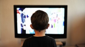 Child In Front Of Television