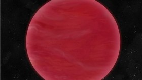 brown dwarf with an unusual red atmosphere