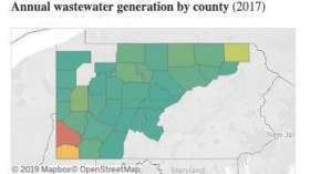 PA Annual Wastewater Generation by County 2017 (IMAGE)