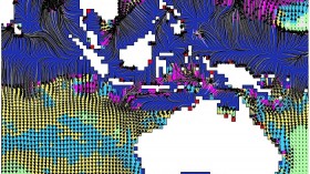 A new series of global maps are overlaid with data showing how fast and in what direction climates are shifting around the world. 	