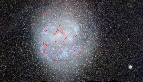 stars in the Large Magellanic Cloud – or the LMC, the nearest galaxy to our own