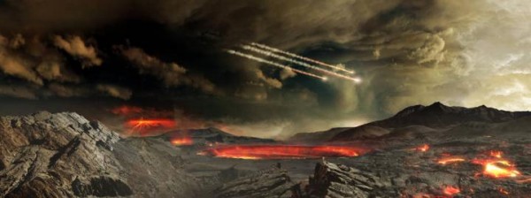 Asteroids Pummel Early Earth (IMAGE)