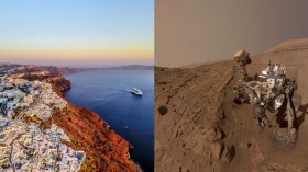 Santorini Volcano, a New Terrestrial Analogue of Mars (IMAGE)