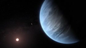 Illustration of Exoplanet K2-18b (image)