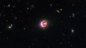 Multiple images of a distant quasar known as RX J1131-1231