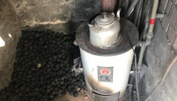 A Coal Burning Stove in Rural China