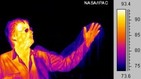 Infrared image of a human