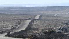 A general view of the damage done to the Flinders Chase National Park after bushfires swept through on Kangaroo Island
