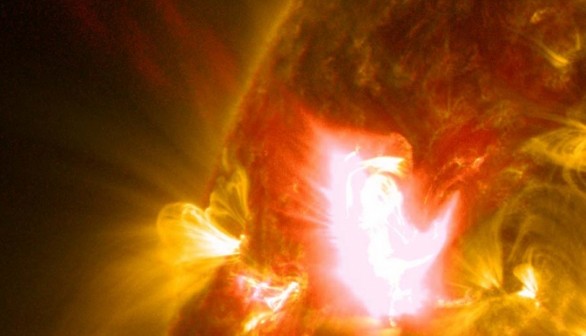 NASA image solar flare 