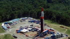 Pictured is a well pad in southwestern Pennsylvania.