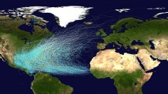 Nature World News - Hurricane Tracks/ Atlantic Ocean