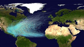 Nature World News - Hurricane Tracks/ Atlantic Ocean