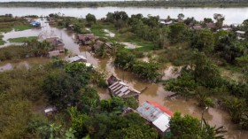 Flooded Amazon Village