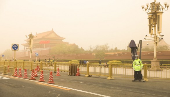 Beijing And Northern China Hit By Sandstorm