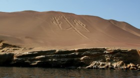 Paracas rock lines in Peru