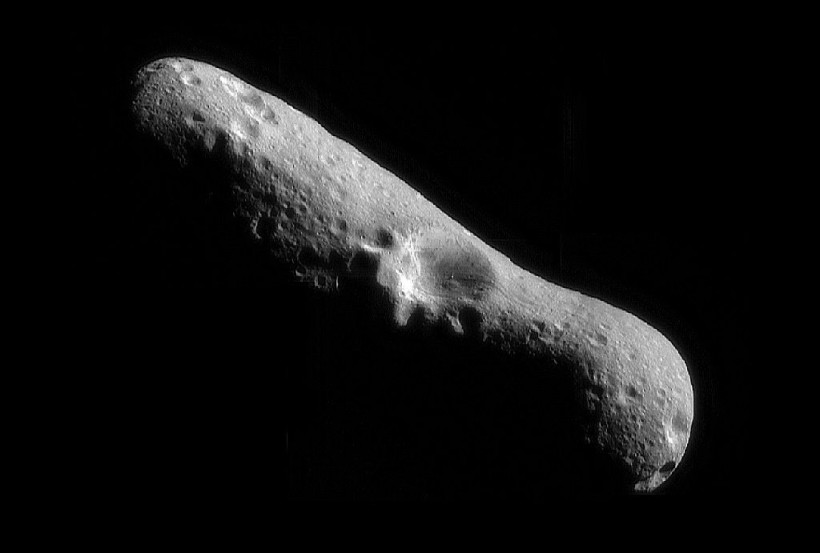 Asteroid Eros at it's north pole