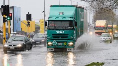 Flood on highway