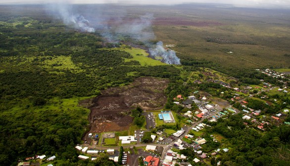 Hawaii Lava Flow Threatens Dozens Of Homes