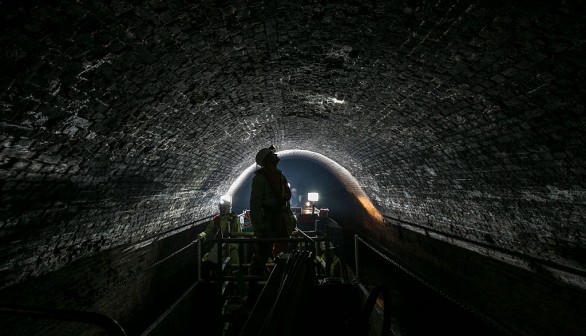 The 4million Bricks That Make Up London's Longest Canal Tunnel Are Inspected Today