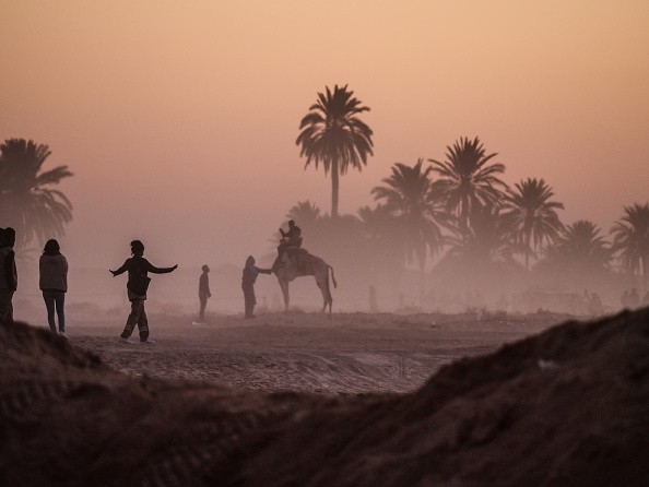 Dust in Sahara Desert