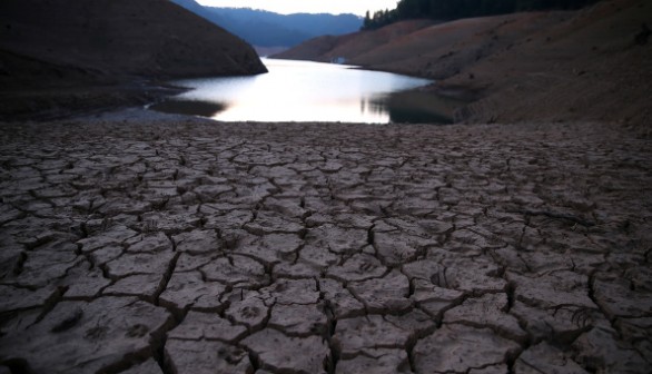 Drought Severely Affects Shasta Lake's Water Level
