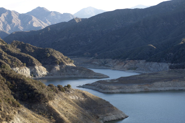 Drought affects water level in California's reservoir