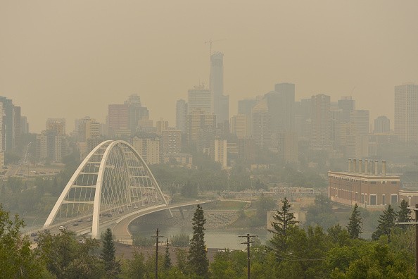 Smoke from B.C. wildfires 