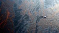Coast Guard Attempts Burning Off Oil Leaking From Sunken Rig