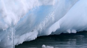 Icicles on iceberg