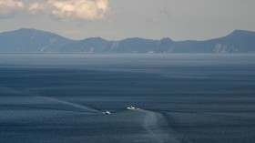Kunashiri island in Japan