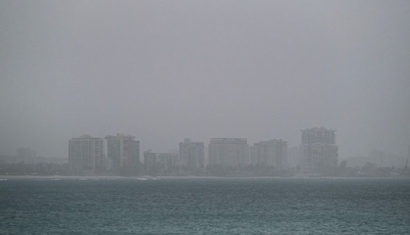 Saharan dust have been rising off the northwest coast of Africa.