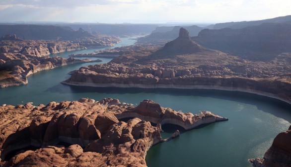 Low water level in Lake Powell