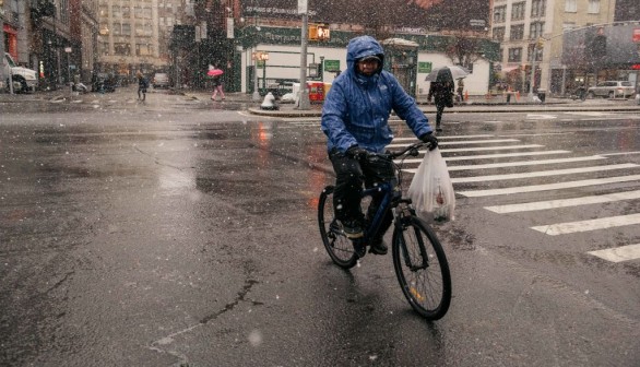 First Winter Storm Of The Season Hits Northeast