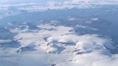 James Ross Island from NASA's DC-8 aircraft during an AirSAR 2004 mission over the Antarctic Peninsula