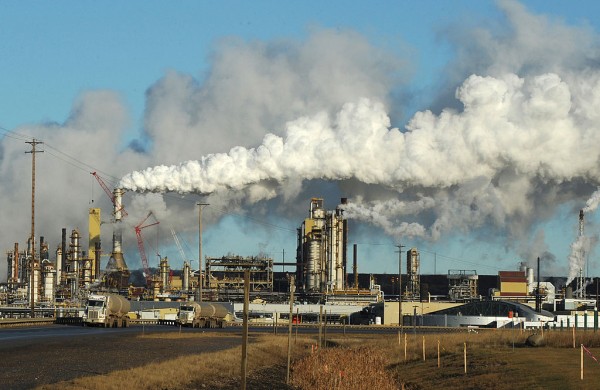 View of the Syncrude oil sands extraction