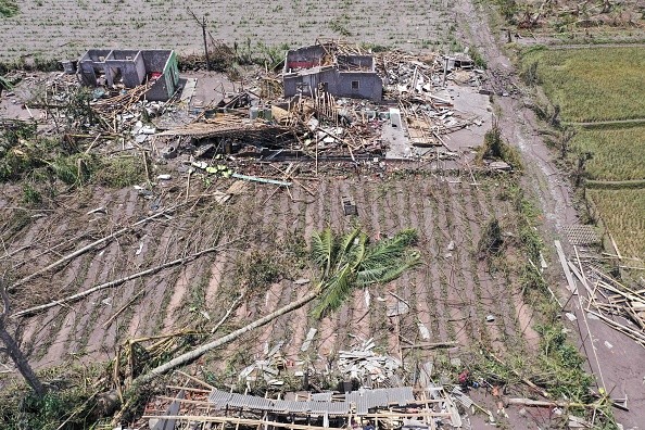Damaged houses at the Curah Kobokan village in Lumajang following the Mount Semeru eruption 