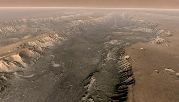 Valles Marineris Cuts Through Mars Surface