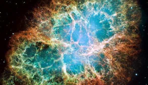 Remnant of a star's supernova explosion 