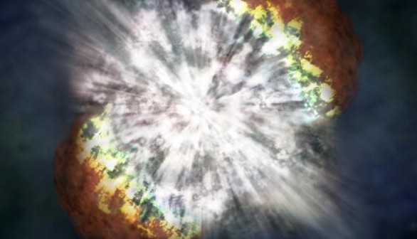 Explosion of a massive star 