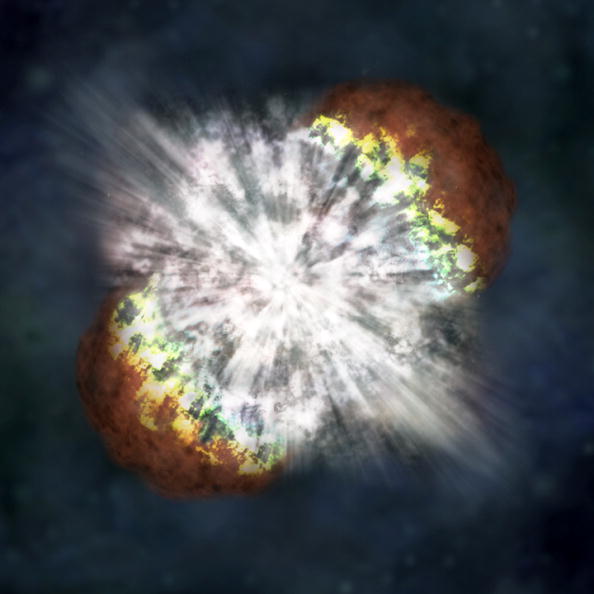 Explosion of a massive star 