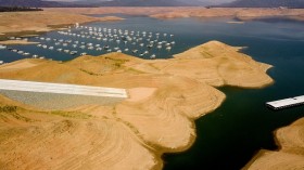 Low water in Lake Oroville 