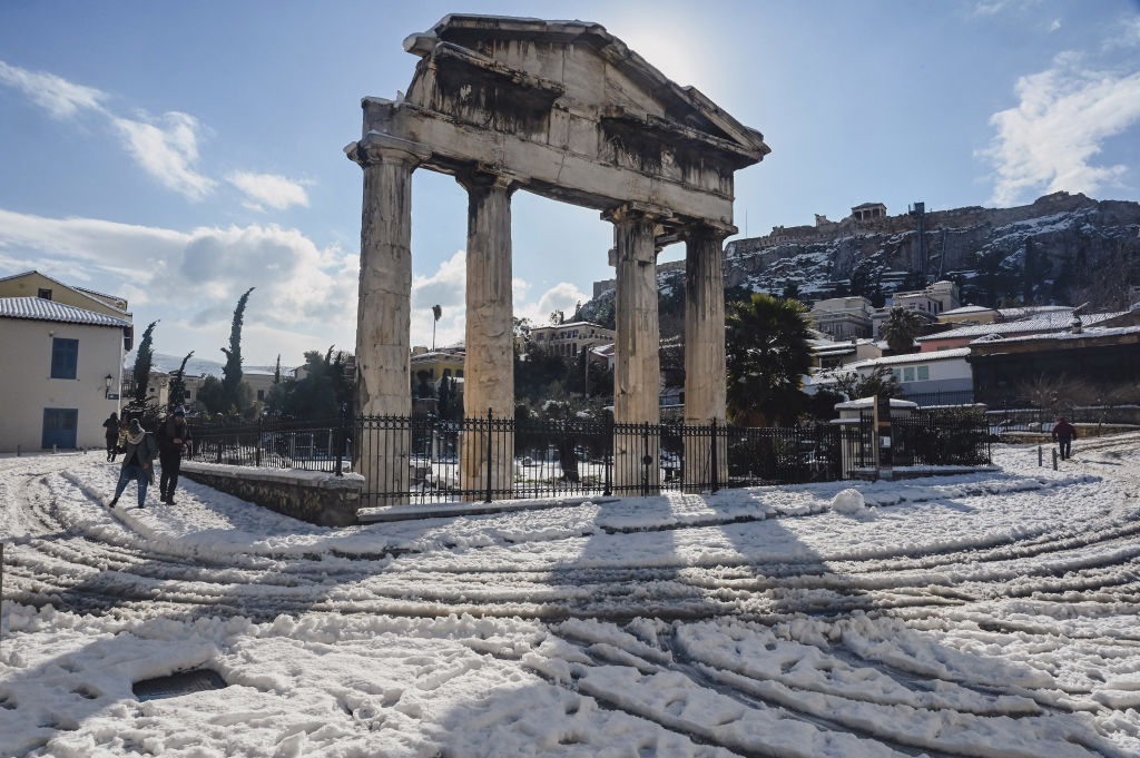 'Snownado' Storm Elpida Hits Greece and Turkey, Causing Widespread Destruction