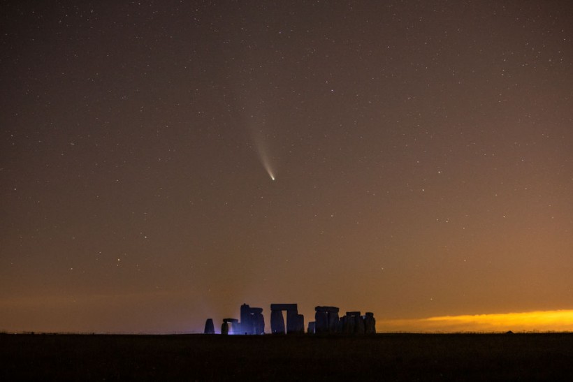 Comet Neowise Is Seen Over Stonehenge