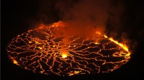 Nyiragongo lava lake in Congo