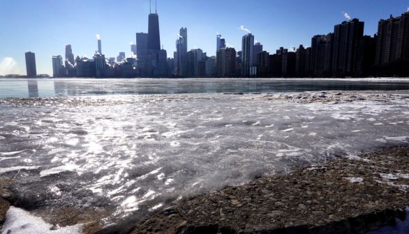 Bitter Cold Weather Descends On Chicago Area