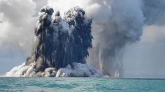 Undersea Volcano Erupts Off Of Tonga