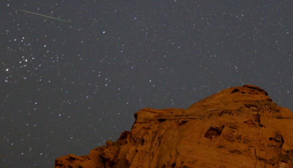 The Annual Perseid Meteor Shower From Lake Mead National Recreation Area