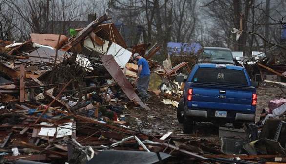 Swath Of Tornadoes Tear Through Midwest